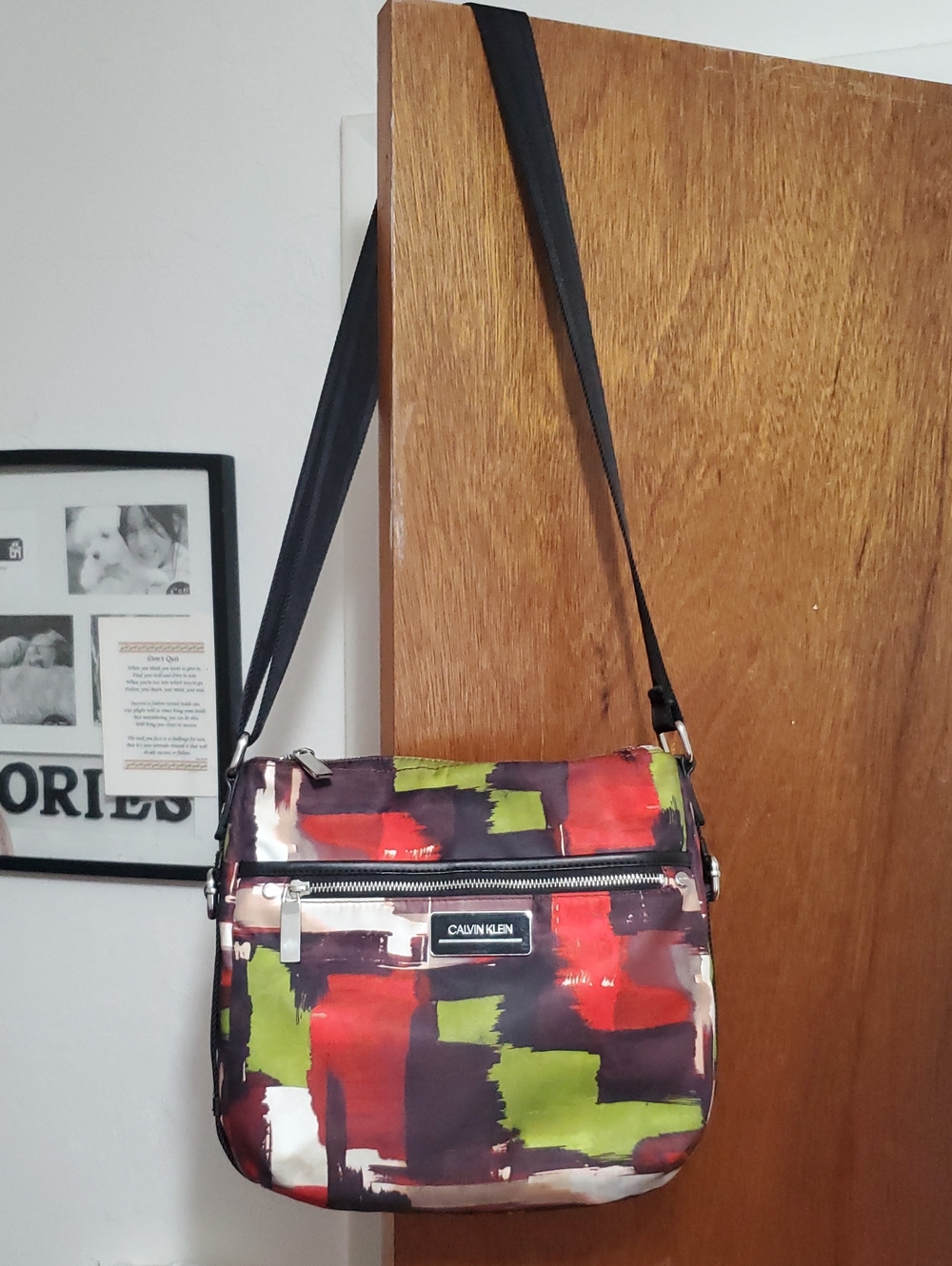 Calvin Klein Sussex Nylon Messenger Crossbody Bag
